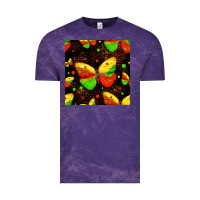 Cloud Purple juneteenth butterflies seamless pattern Vintage Tee - HRA Design Shop