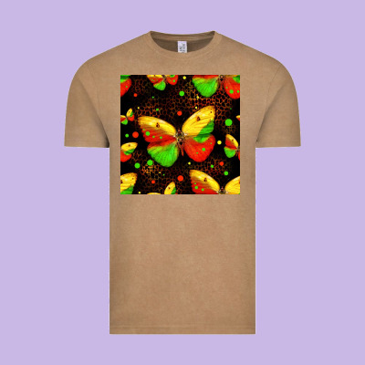 Juneteenth Butterflies Seamless Pattern Vintage Tee Designed By Hra Design Shop