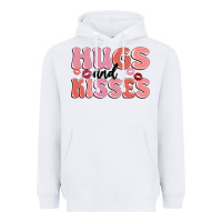 White hugs and kisses Heavyweight Hoodie - MaliasSmallBusiness