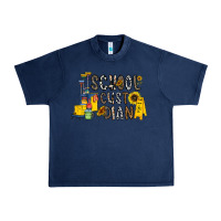 Navy school cust dian Urban Heavy Tee - CowhideDigitalArt