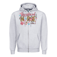Heather Grey Registered Nurse Zipper Hoodie - LillyAllenDesigns