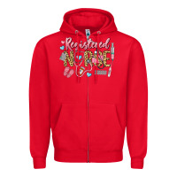 Red Registered Nurse Zipper Hoodie - LillyAllenDesigns