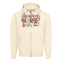 Sandshell Registered Nurse Zipper Hoodie - LillyAllenDesigns