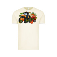 Fall Tractor With Pumpkin Vintage Tee | Teevron