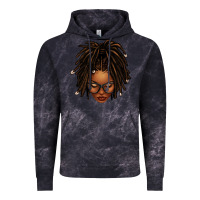 Cloud Black afro locs messy bun Vintage Hoodie - texasbilliewilder