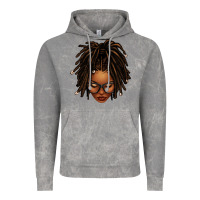 Cloud Rock afro locs messy bun Vintage Hoodie - texasbilliewilder