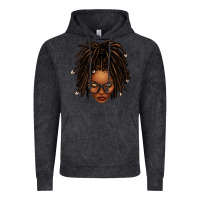 Vintage Black afro locs messy bun Vintage Hoodie - texasbilliewilder