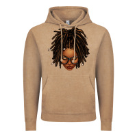 Vintage Coffee afro locs messy bun Vintage Hoodie - texasbilliewilder