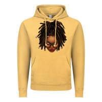 Vintage Mustard afro locs messy bun Vintage Hoodie - texasbilliewilder