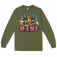 Army Green racing mini with racing oto equipment Long Sleeve Tee - AdoDesignShop