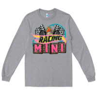 Heather Grey racing mini with racing oto equipment Long Sleeve Tee - AdoDesignShop