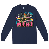 Navy racing mini with racing oto equipment Long Sleeve Tee - AdoDesignShop