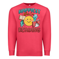 Cardinal happiest when i'm reading Premium Sweatshirt - MaliasSmallBusiness