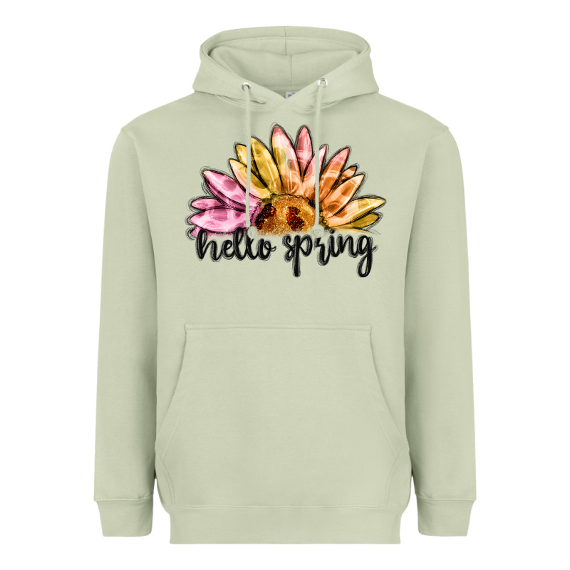 Hello Spring Heavyweight Hoodie by MaliasSmallBusiness | Teevron