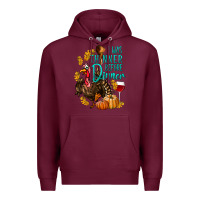 Burgundy I Was Thinner Before Dinner Turkey Thanksgiving Premium Hoodie - LillyAllenDesigns
