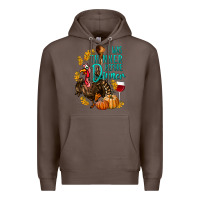 Coffee I Was Thinner Before Dinner Turkey Thanksgiving Premium Hoodie - LillyAllenDesigns