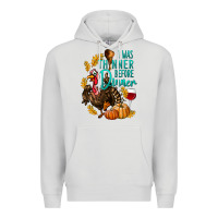 Dove Grey I Was Thinner Before Dinner Turkey Thanksgiving Premium Hoodie - LillyAllenDesigns