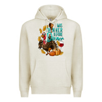 Oatmeal Heather I Was Thinner Before Dinner Turkey Thanksgiving Premium Hoodie - LillyAllenDesigns
