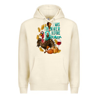 Sandshell I Was Thinner Before Dinner Turkey Thanksgiving Premium Hoodie - LillyAllenDesigns