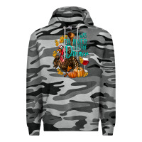 Slate Camo I Was Thinner Before Dinner Turkey Thanksgiving Premium Hoodie - LillyAllenDesigns