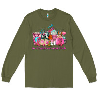 Army Green western cancer  in october we wear pink coffee cups with ribbons Long Sleeve Tee - AdoDesignShop