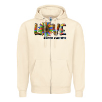 Sandshell love sunflower autism awareness Zipper Hoodie - BarkalooDesign