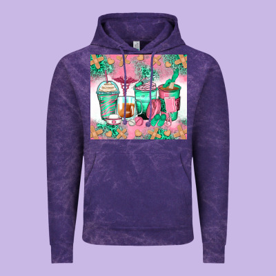 Nurse Coffee Cups Vintage Hoodie Designed By Zillion Design Studio