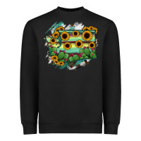 Black washingTon State Map Heavyweight Sweatshirt - RanaPortraitStore
