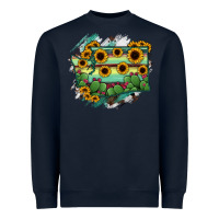 Navy washingTon State Map Heavyweight Sweatshirt - RanaPortraitStore