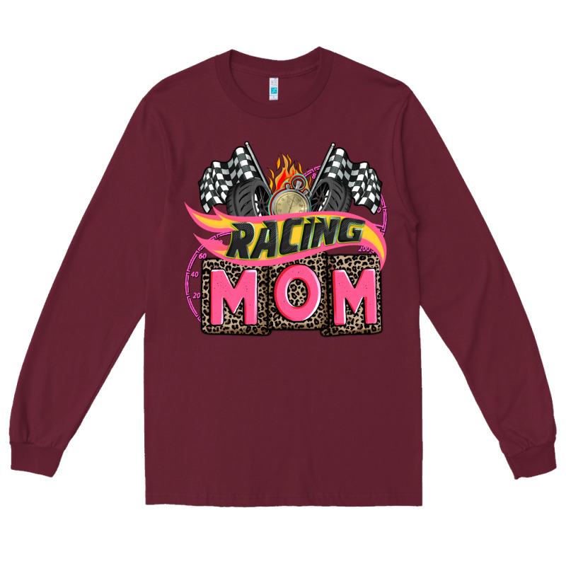 Racing Mom With Racing Oto Equipment Long Sleeve Tee by AdoDesignShop | Teevron