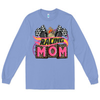 Colony Blue racing mom with racing oto equipment Long Sleeve Tee - AdoDesignShop