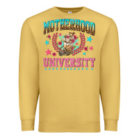 Antique Gold motherhood university with coffee Premium Sweatshirt - NancyCooperArtShop
