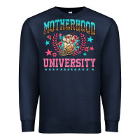 Navy motherhood university with coffee Premium Sweatshirt - NancyCooperArtShop