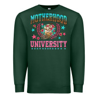 Sports Green motherhood university with coffee Premium Sweatshirt - NancyCooperArtShop