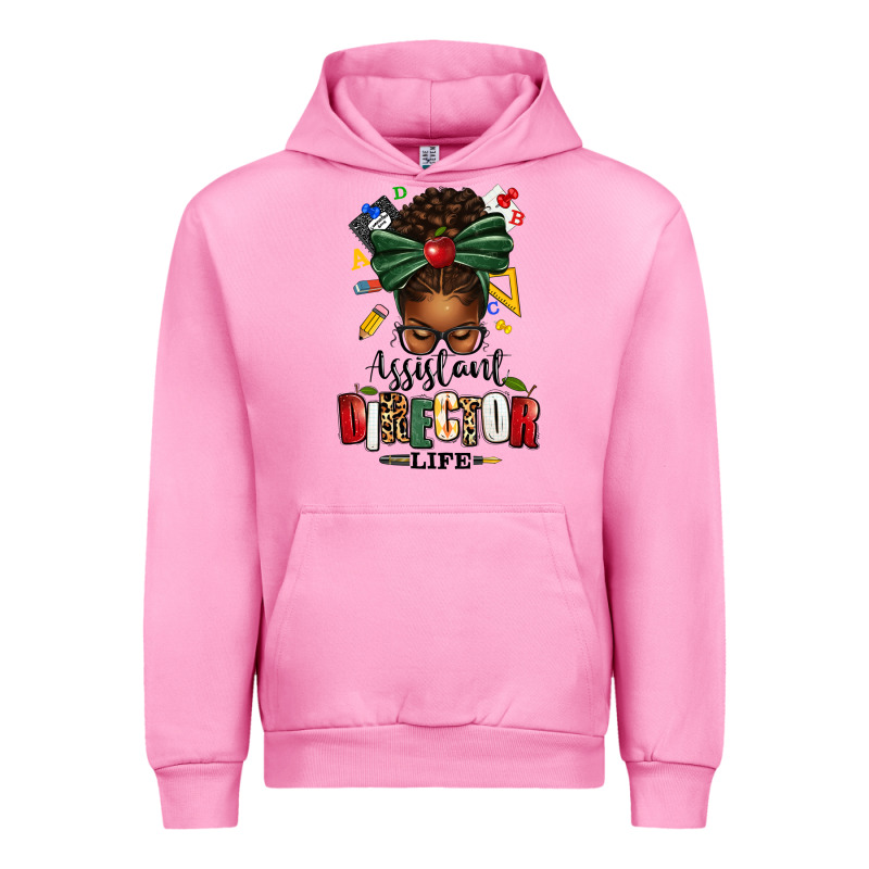 Assistant Director Life Afro Messy Bun Urban Hoodie by texasbilliewilder | Teevron
