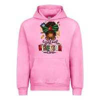 Fuchsia Pink assistant director life afro messy bun Urban Hoodie - texasbilliewilder