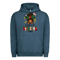 Pigment Midnight Navy assistant director life afro messy bun Urban Hoodie - texasbilliewilder