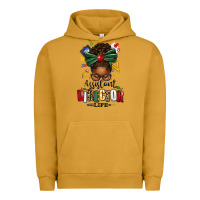 Pigment Peanut Butter assistant director life afro messy bun Urban Hoodie - texasbilliewilder