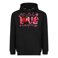 Black teach love inspire valentines day Heavyweight Hoodie - MaliasSmallBusiness