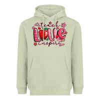 Matcha teach love inspire valentines day Heavyweight Hoodie - MaliasSmallBusiness