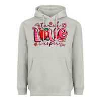 Teach Love Inspire Valentines Day Heavyweight Hoodie | Teevron