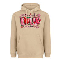 Mushroom teach love inspire valentines day Heavyweight Hoodie - MaliasSmallBusiness