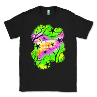 Black star halloween patch Classic Tee - BundleAndBundleShop