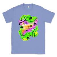 Colony Blue star halloween patch Classic Tee - BundleAndBundleShop