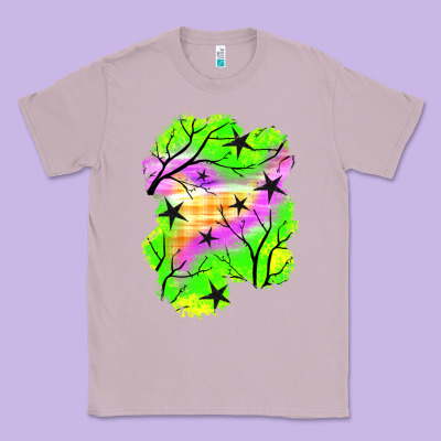 Star Halloween Patch Classic Tee Designed By Bundleandbundleshop