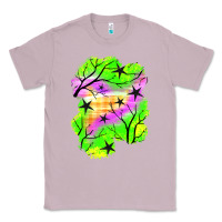 Lilac star halloween patch Classic Tee - BundleAndBundleShop