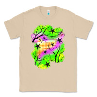 Mushroom star halloween patch Classic Tee - BundleAndBundleShop