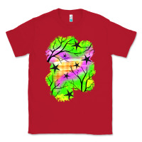 Red star halloween patch Classic Tee - BundleAndBundleShop