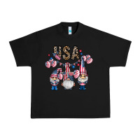 Black usa america gnome Urban Heavy Tee - CowhideDigitalArt