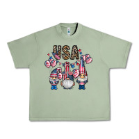 Oil Green usa america gnome Urban Heavy Tee - CowhideDigitalArt